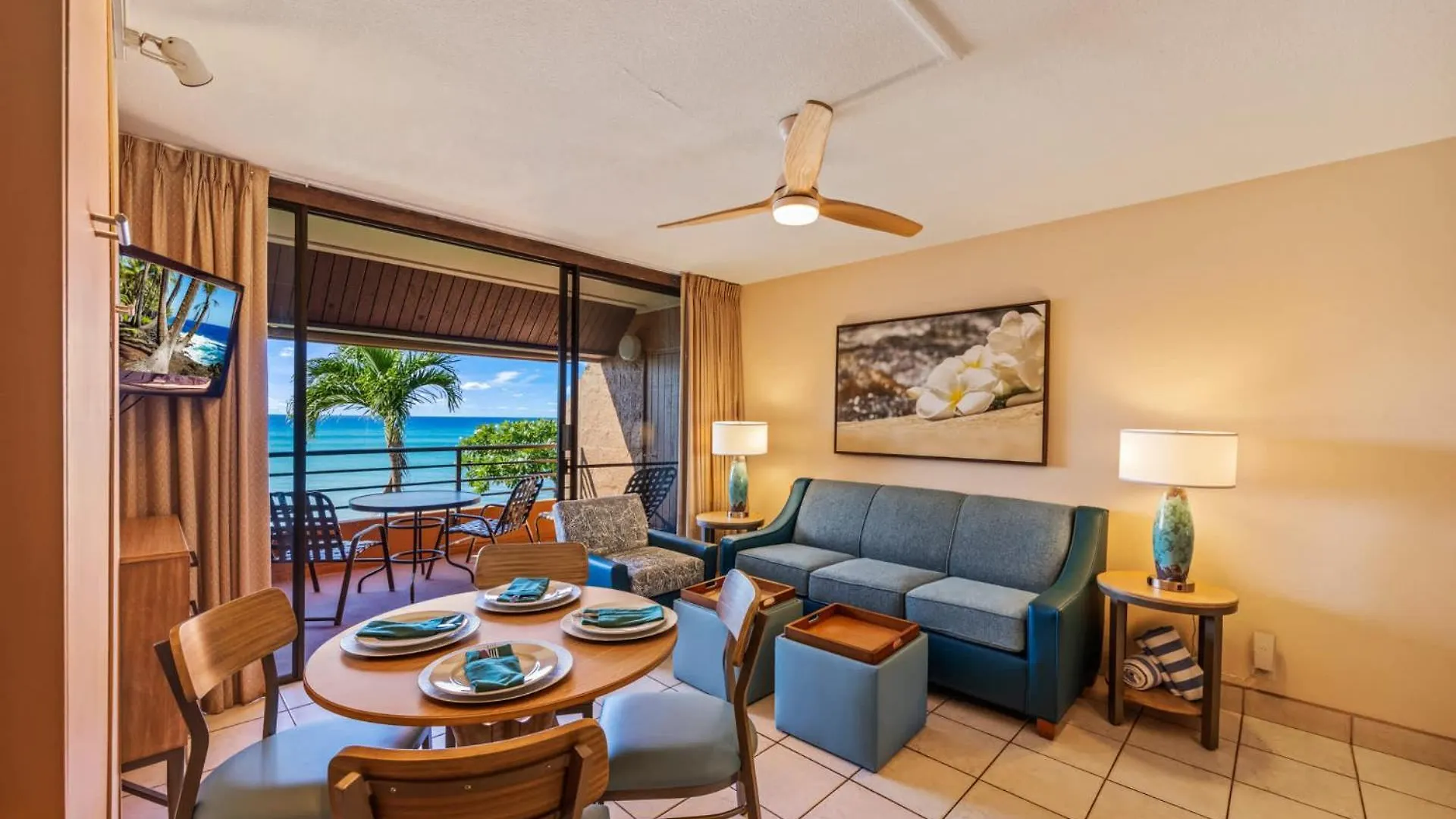 Kuleana Club #412 Oceanfront - 1 Bedroom & 1 Bathroom - Gated 2Nd Fl Kahana Holiday home